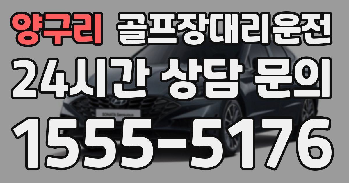 골프장대리운전 서비스