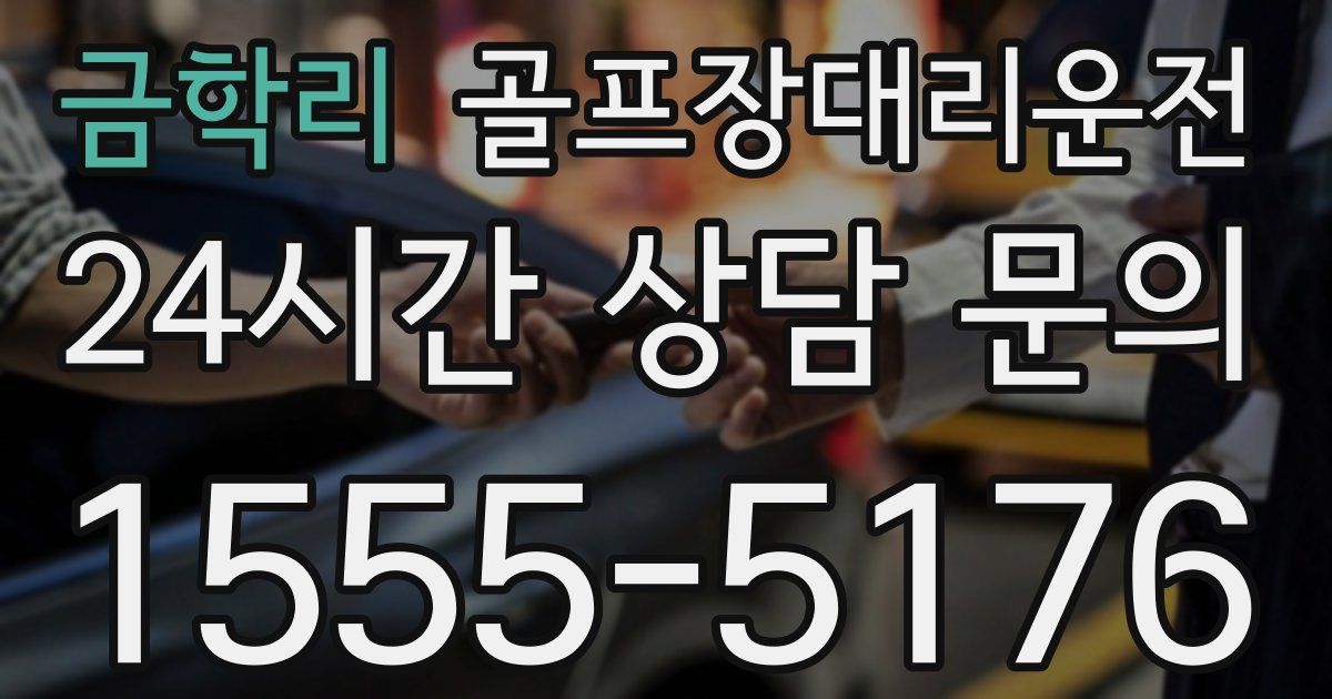 골프장대리운전 서비스