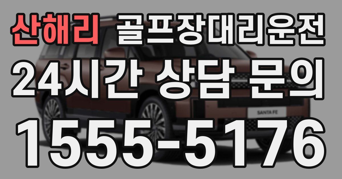 골프장대리운전 서비스