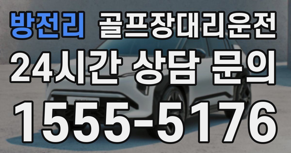 골프장대리운전 서비스