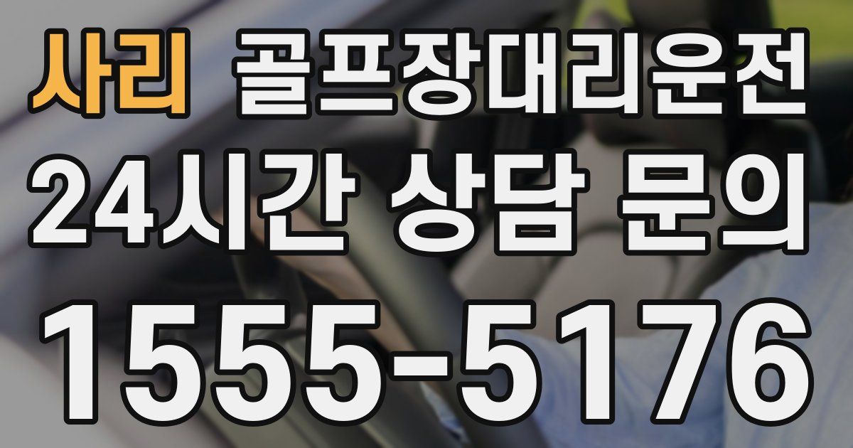 골프장대리운전 서비스