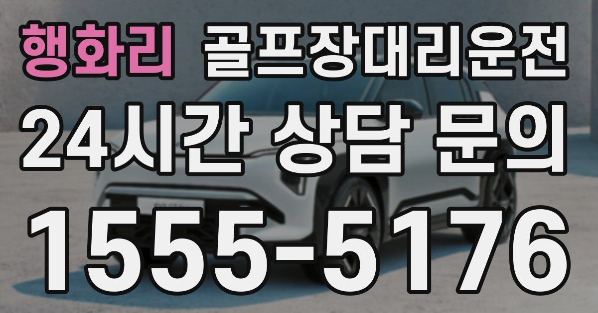 골프장대리운전 서비스
