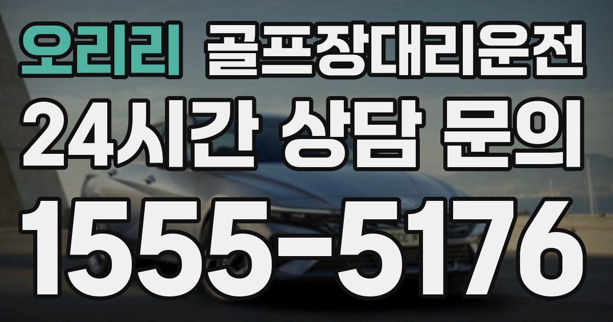 골프장대리운전 서비스