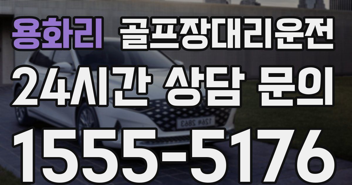 골프장대리운전 서비스