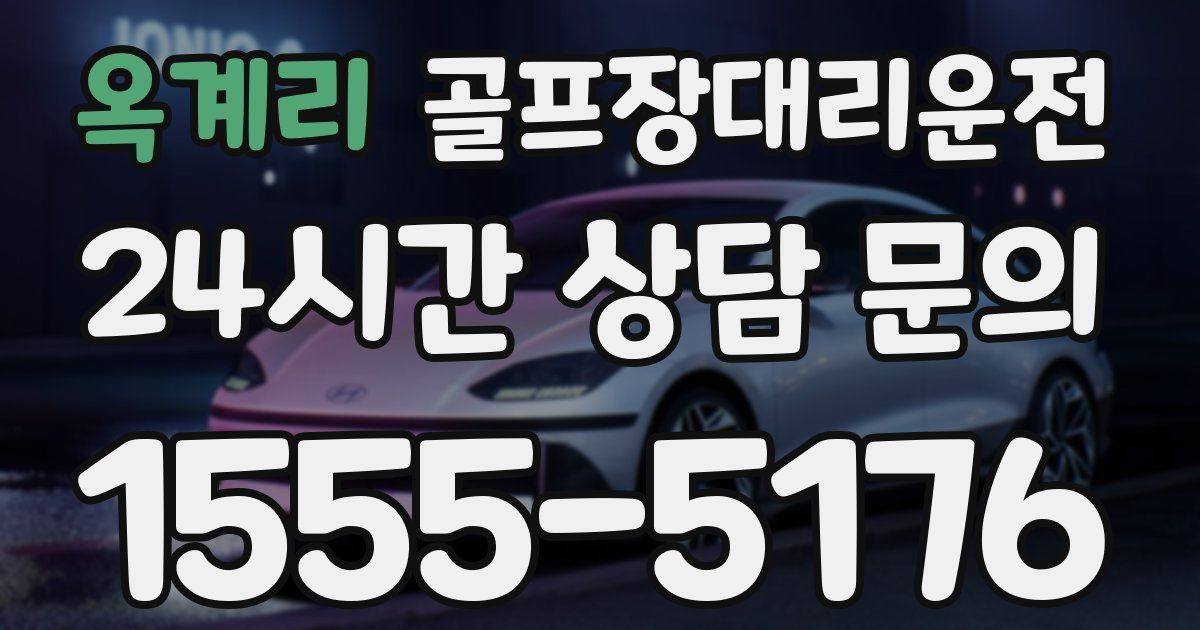 골프장대리운전 서비스