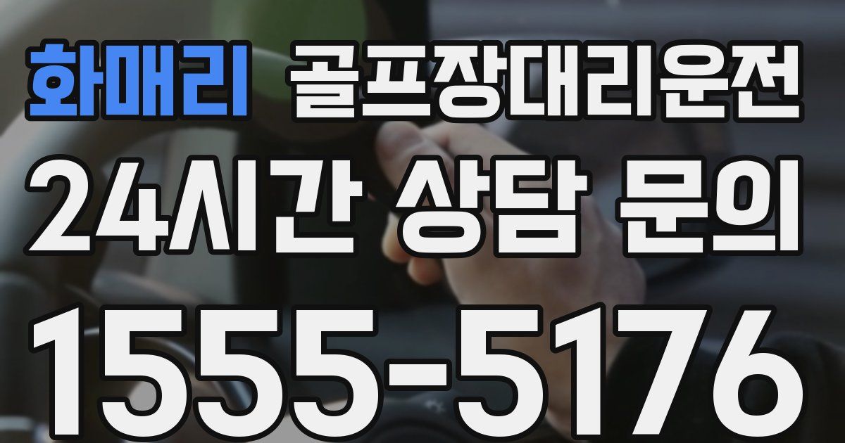 골프장대리운전 서비스