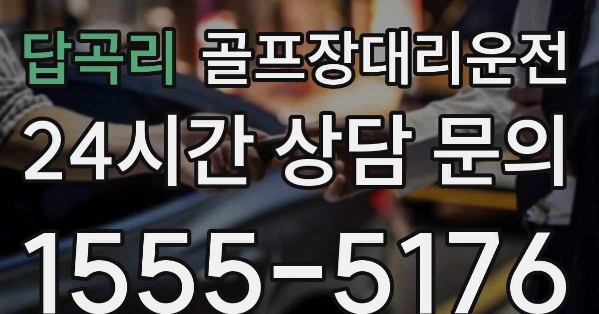 골프장대리운전 서비스