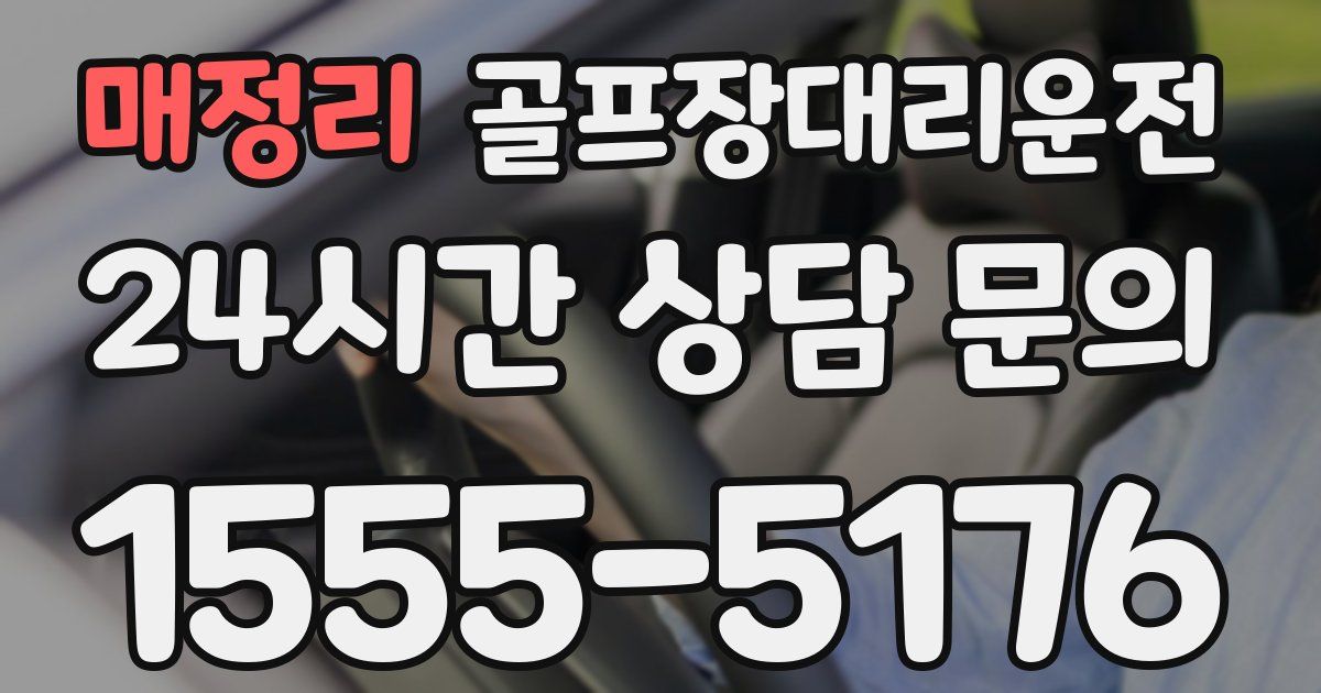 골프장대리운전 서비스