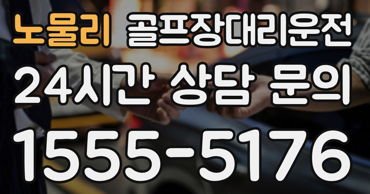골프장대리운전 서비스