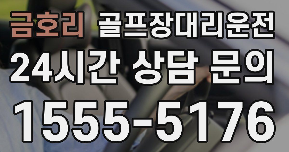 골프장대리운전 서비스