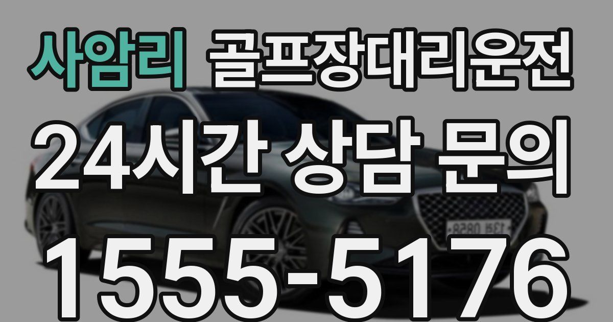 골프장대리운전 서비스