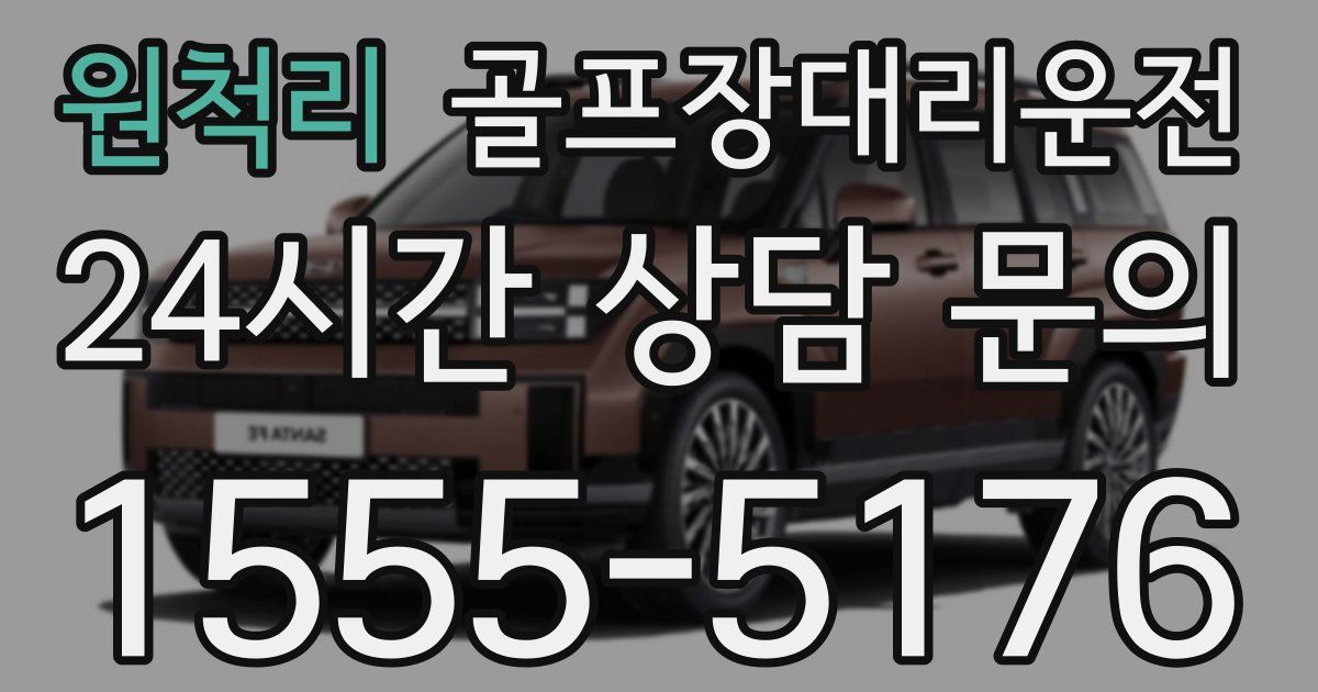 골프장대리운전 서비스