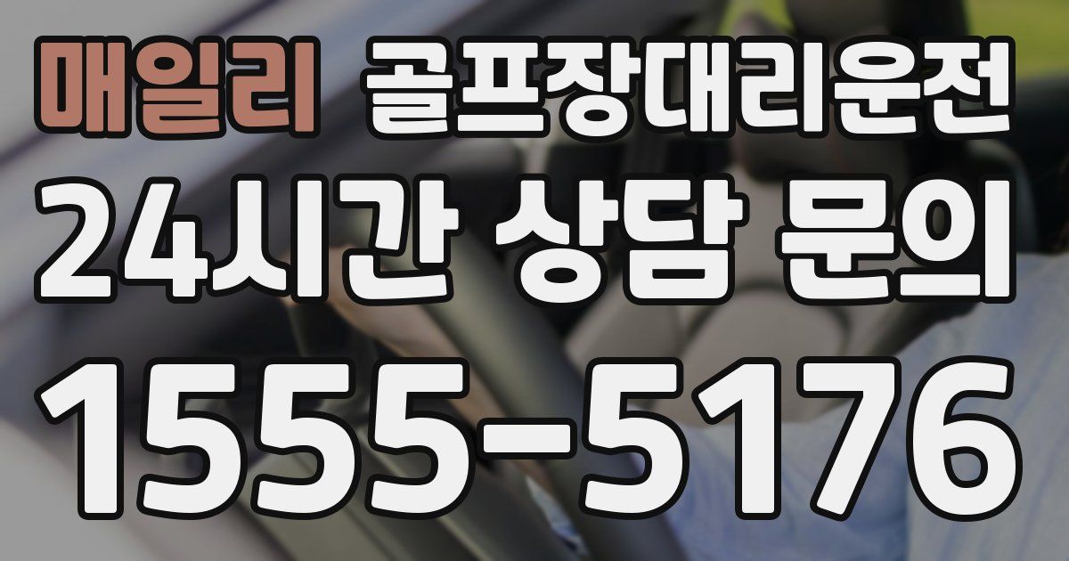 골프장대리운전 서비스