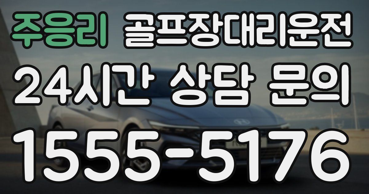 골프장대리운전 서비스