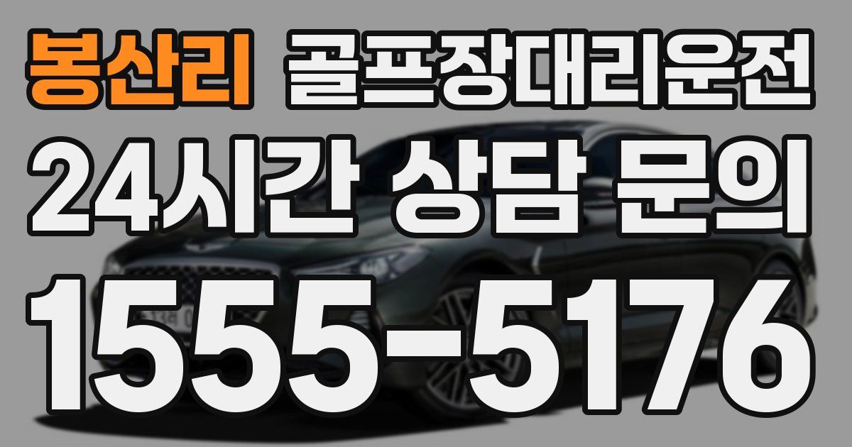 골프장대리운전 서비스