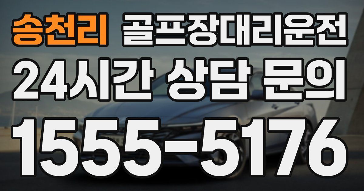 골프장대리운전 서비스