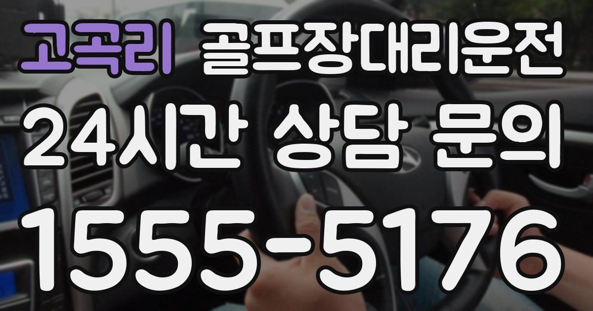 골프장대리운전 서비스