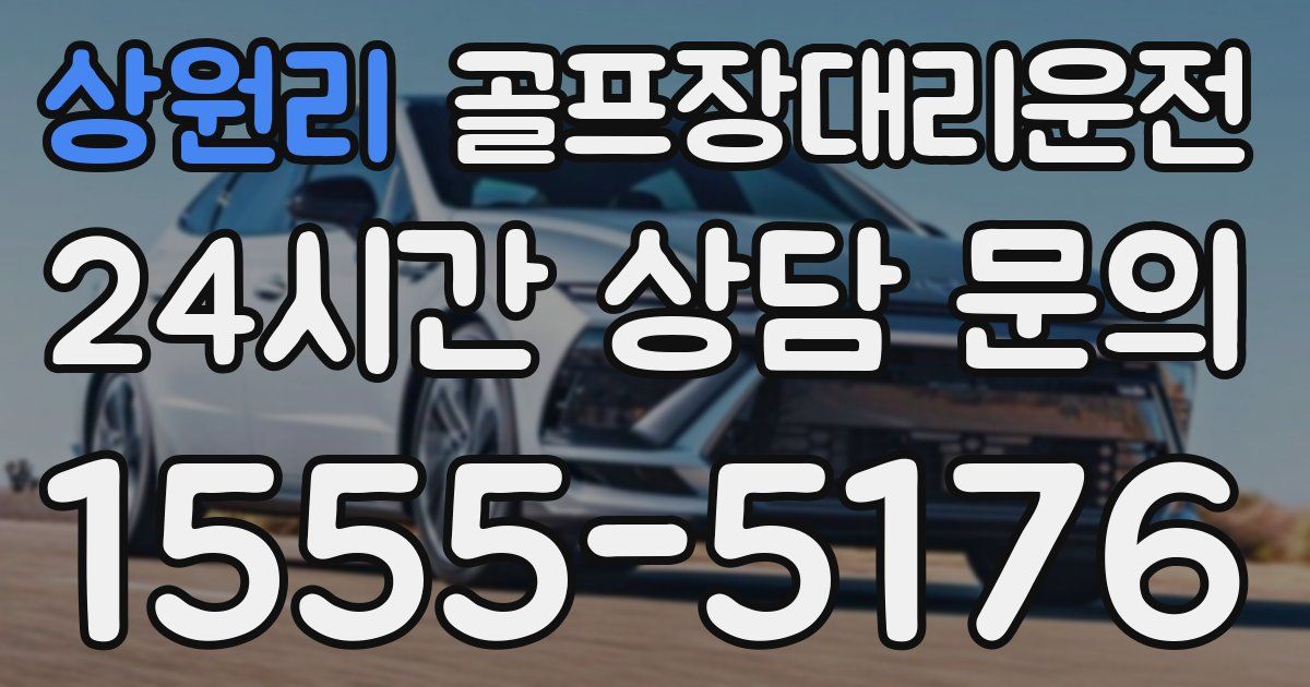 골프장대리운전 서비스