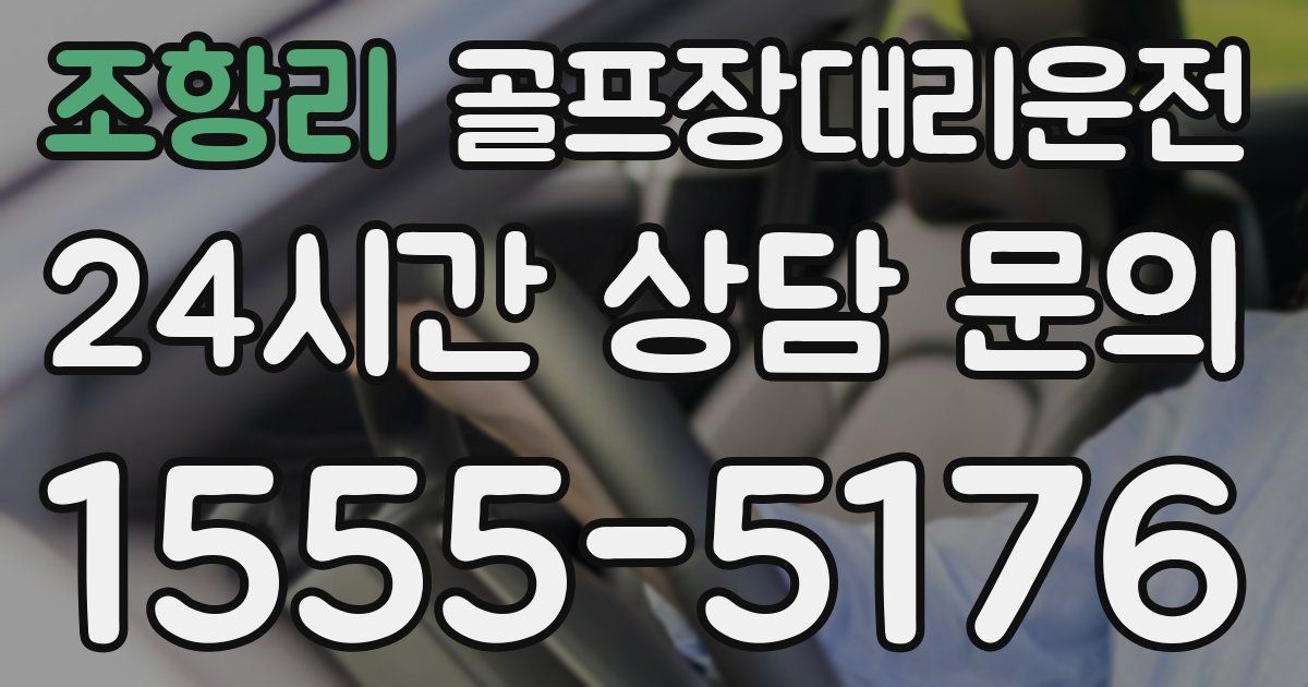 골프장대리운전 서비스