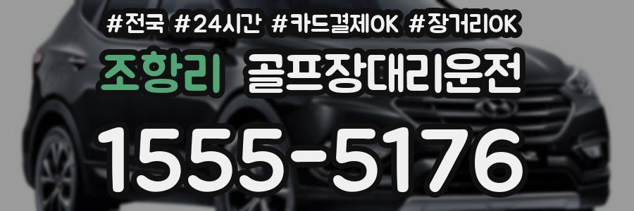 조항리 골프장대리운전