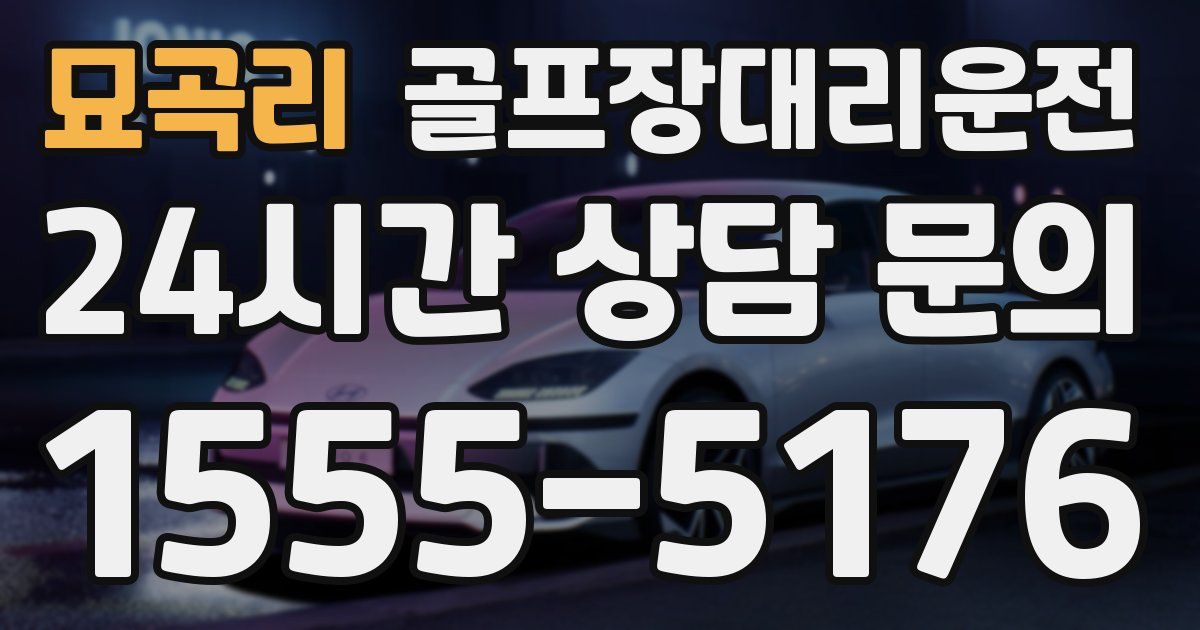 골프장대리운전 서비스