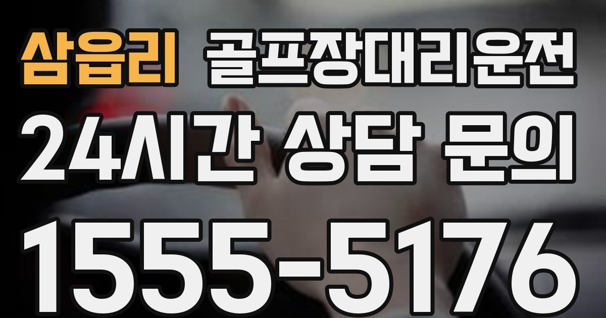 골프장대리운전 서비스