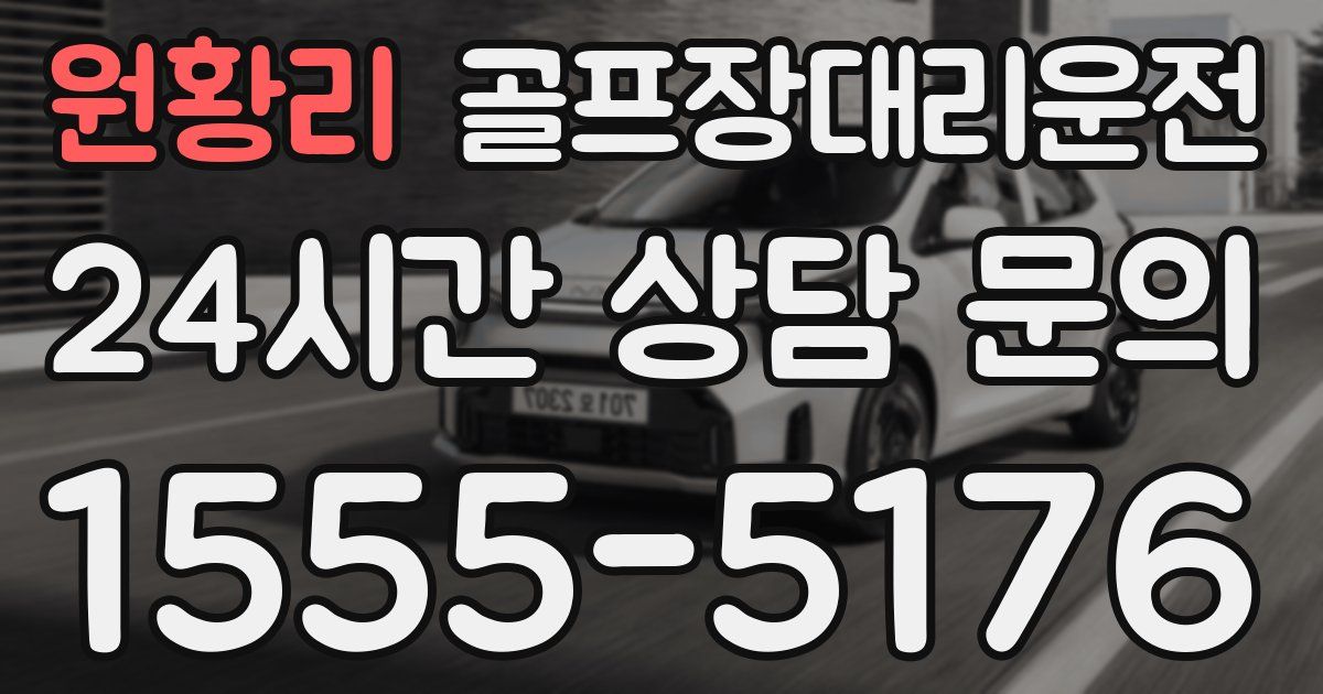 골프장대리운전 서비스