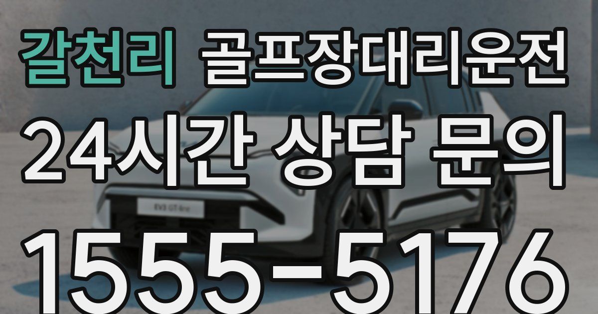 골프장대리운전 서비스