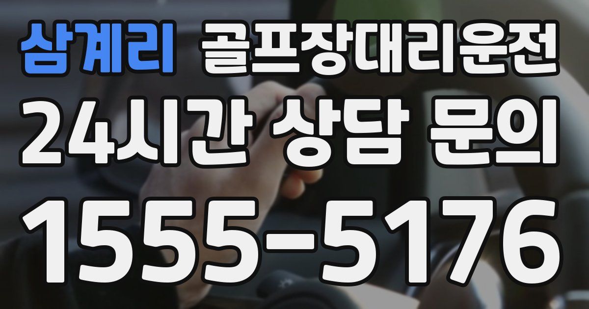 골프장대리운전 서비스