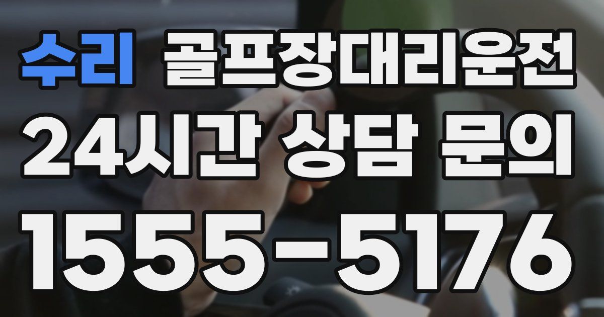 골프장대리운전 서비스