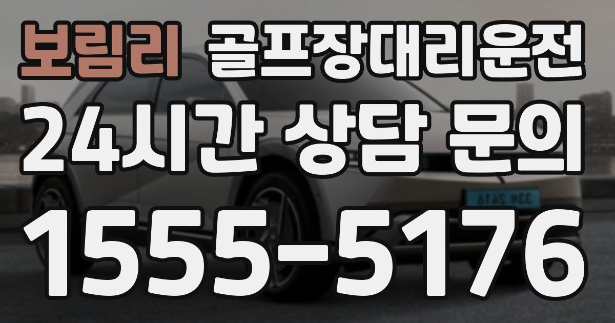 골프장대리운전 서비스