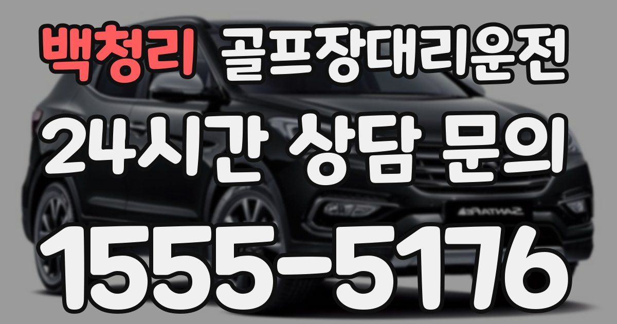 골프장대리운전 서비스