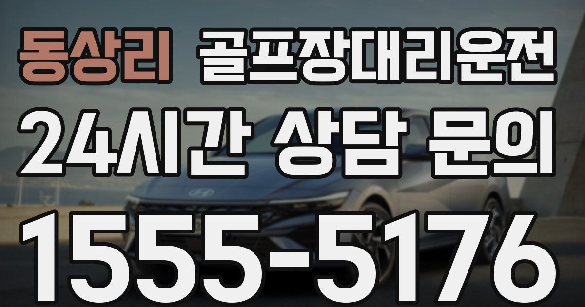 골프장대리운전 서비스