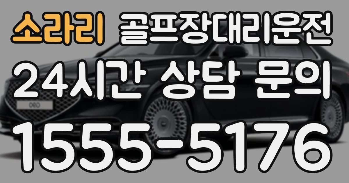 골프장대리운전 서비스