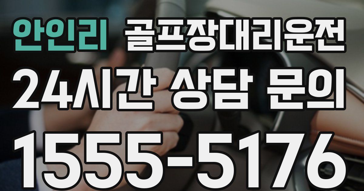 골프장대리운전 서비스