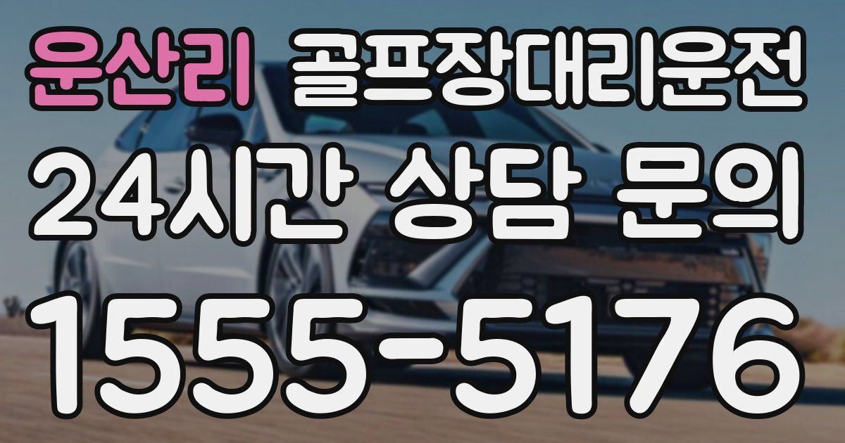 골프장대리운전 서비스