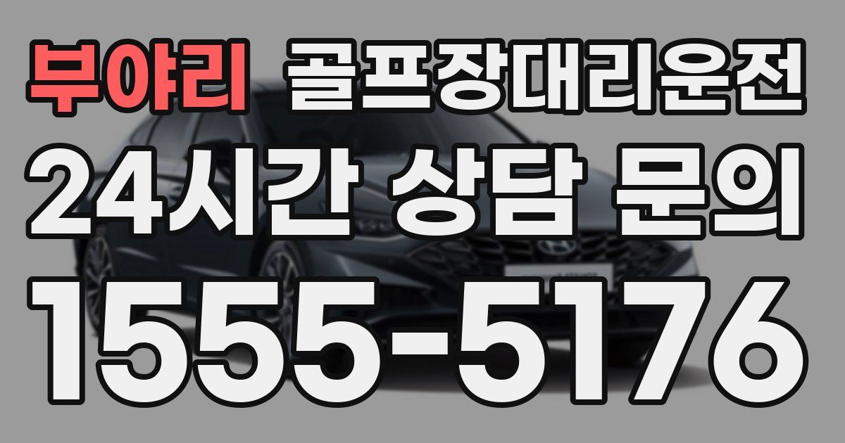 골프장대리운전 서비스