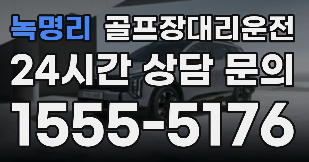 골프장대리운전 서비스