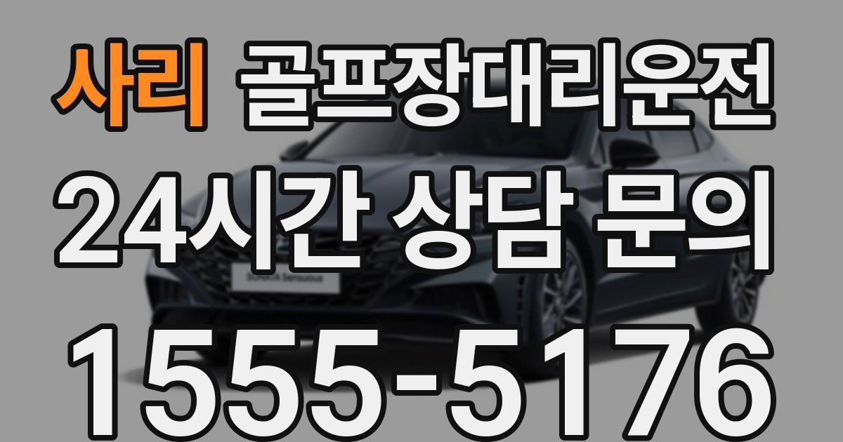 골프장대리운전 서비스