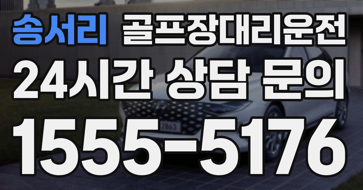 골프장대리운전 서비스