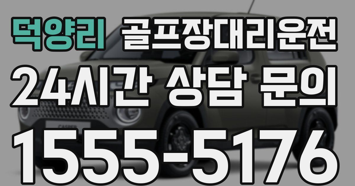 골프장대리운전 서비스