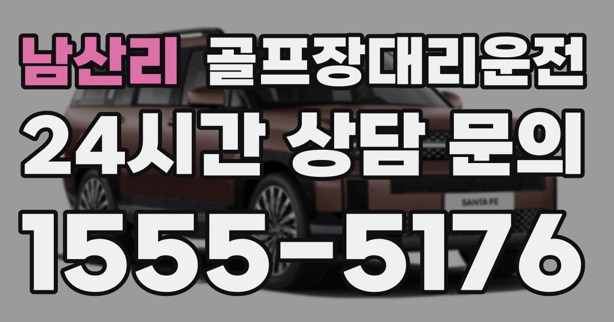 골프장대리운전 서비스