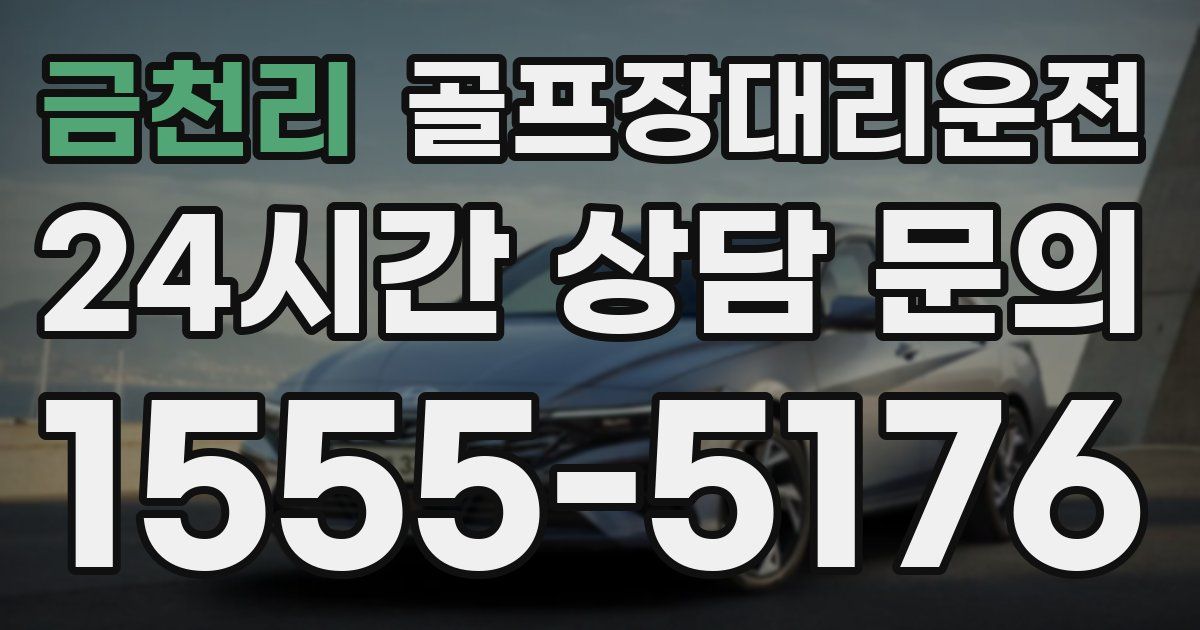 골프장대리운전 서비스