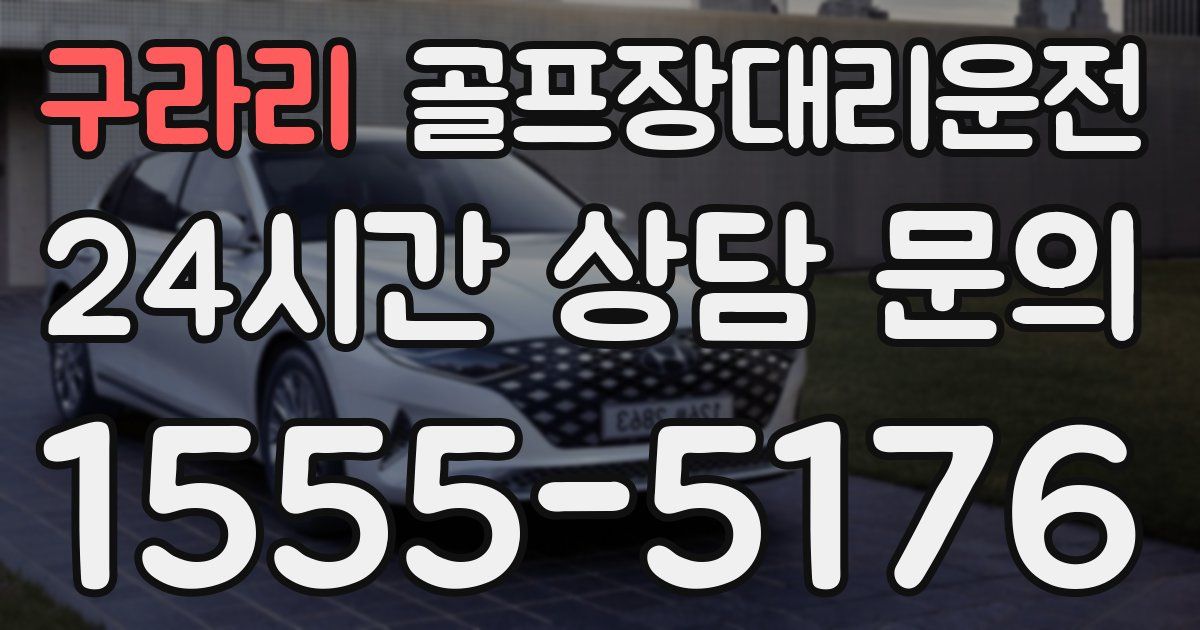 골프장대리운전 서비스
