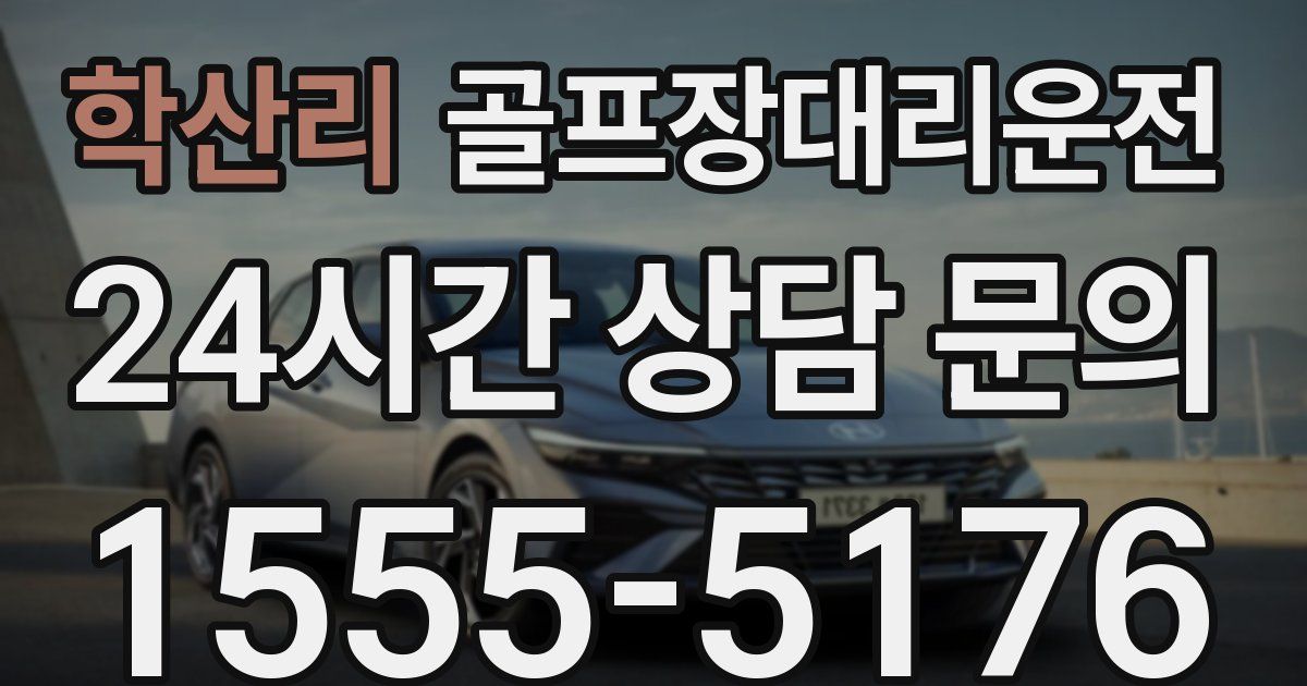 골프장대리운전 서비스