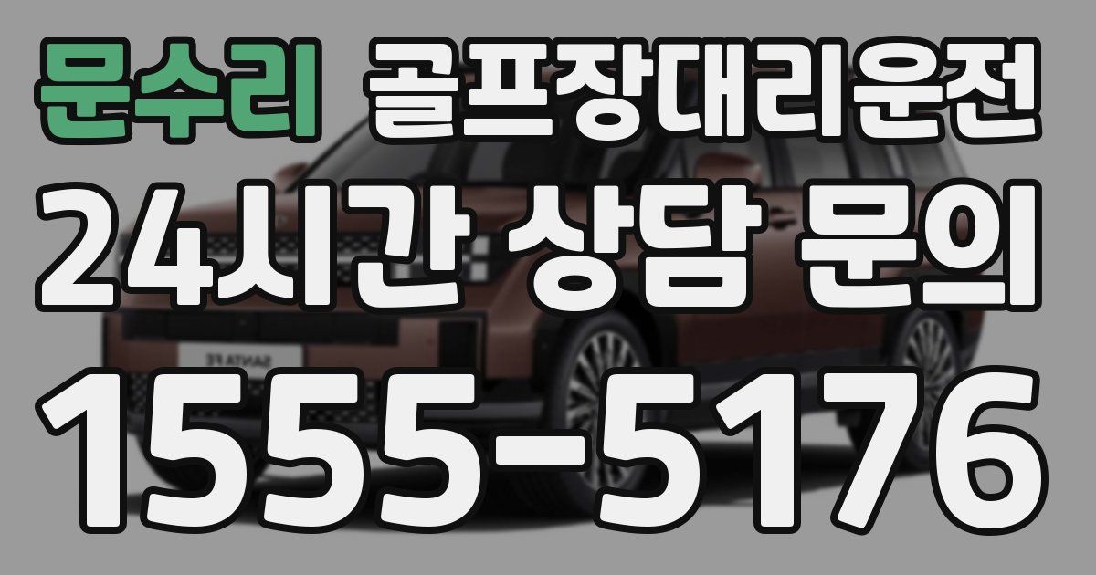 골프장대리운전 서비스