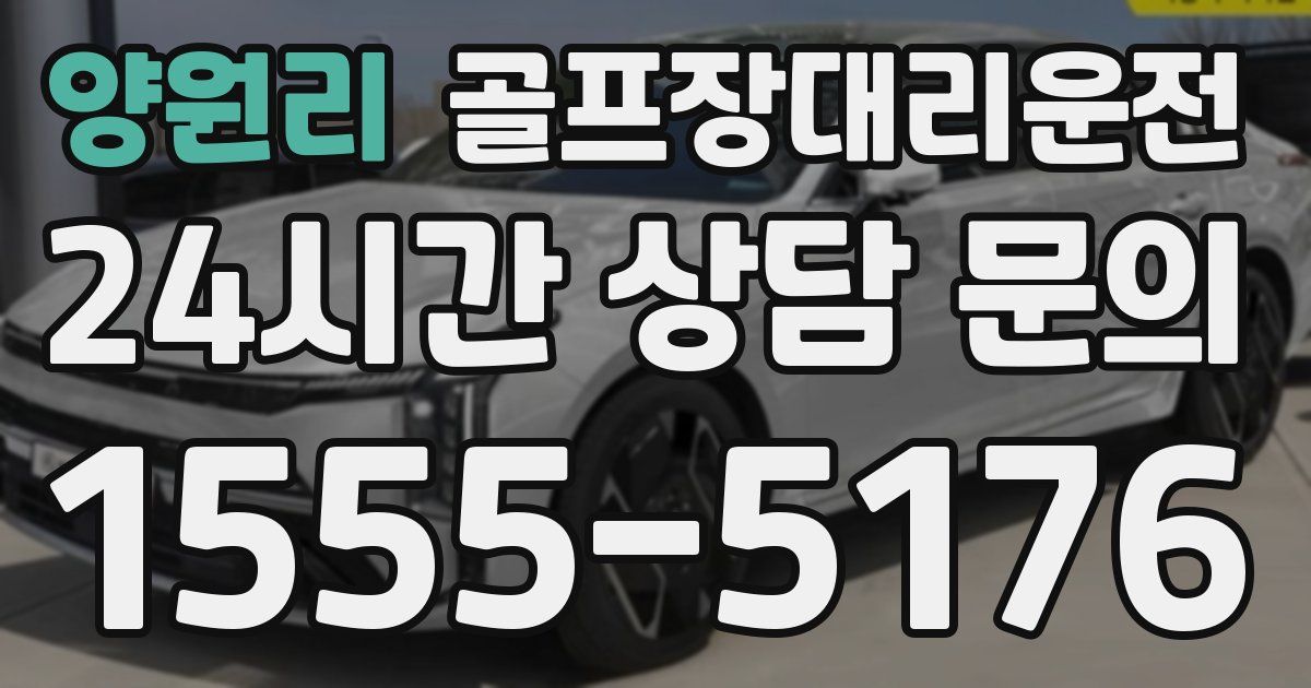 골프장대리운전 서비스