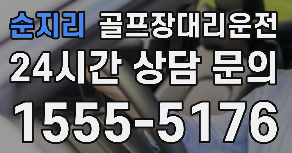 골프장대리운전 서비스