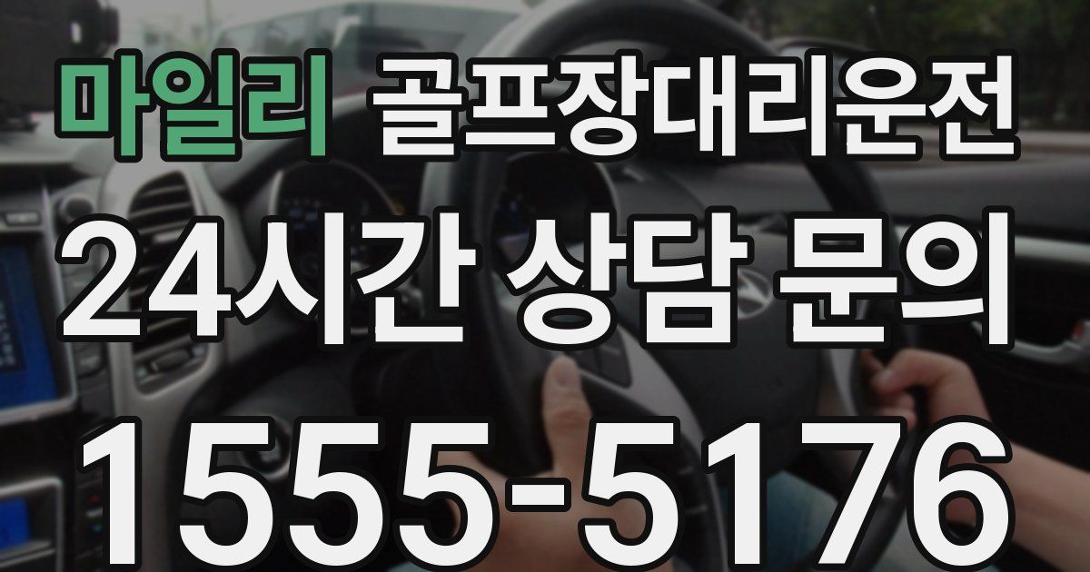 골프장대리운전 서비스