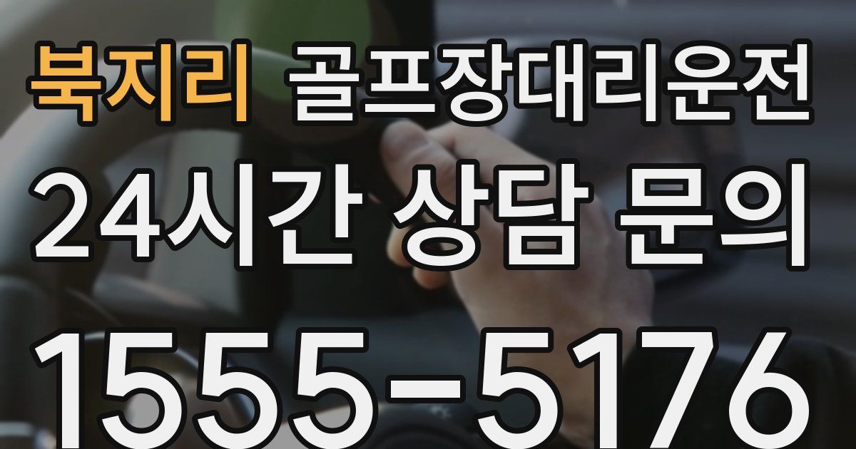 골프장대리운전 서비스